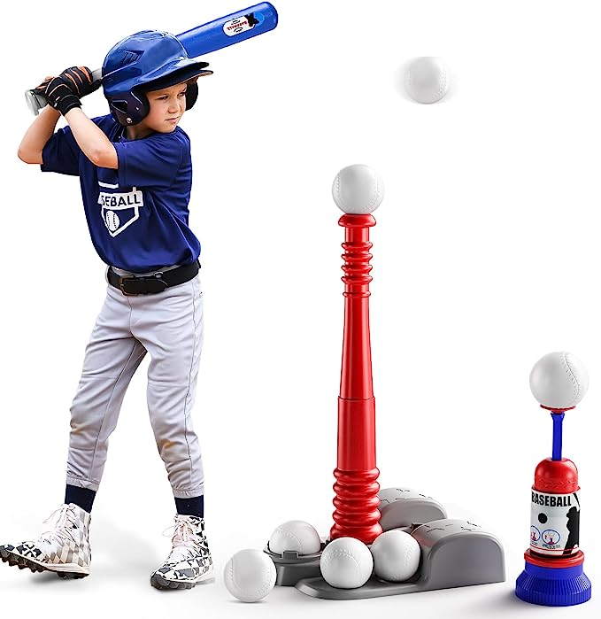 Introduce Your Little Slugger to the Joy of Baseball with the Baseball Set – The Ultimate Teeball Pitching Experience for Toddlers!